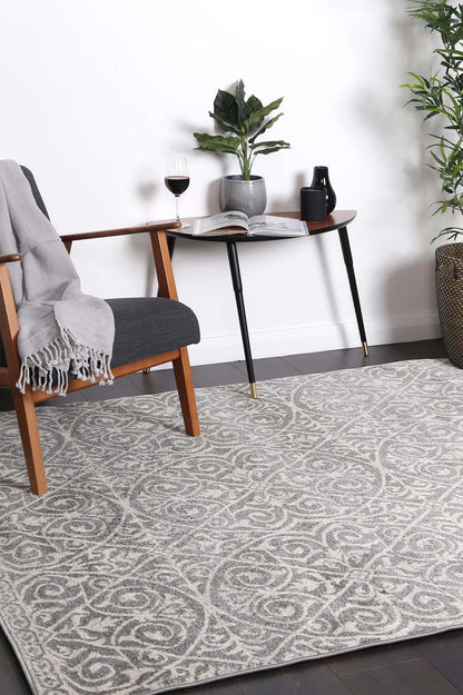 delicate-katherine-grey-ivory-rug 200x290 V516-DELI200DEL23