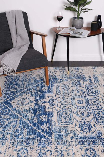 delicate-audrey-ivory-navy-rug 80x300 V516-DELI803DEL21