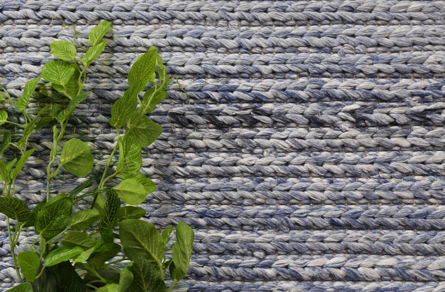Harlow Cue Blue Wool Blend Rug 160x230 V516-HARL160CUEBLUE