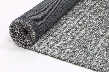 Harlow Cue Charcoal Wool Blend Rug 160x230 V516-HARL160CUECHAR