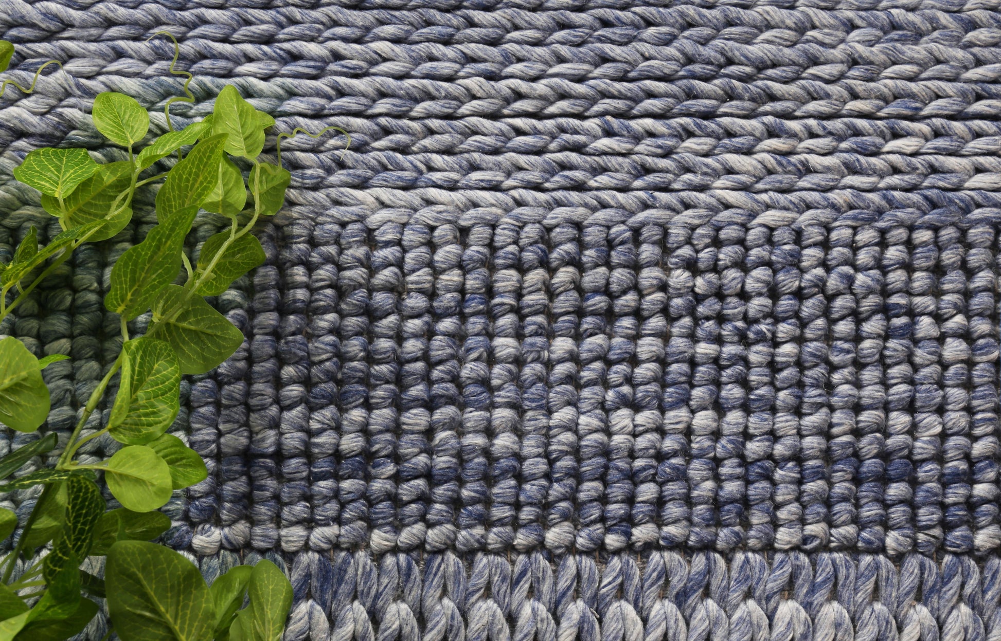 Harlow Grace Blue Wool Blend Rug 160x230 V516-HARL160GRACBLUE