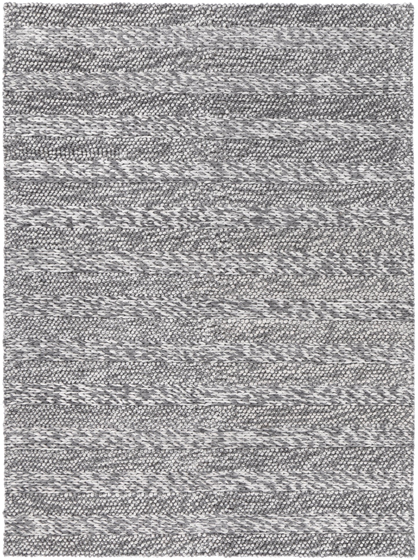 Harlow Ringlets Charcoal Wool Blend Rug 160x230 V516-HARL160RINGCHAR
