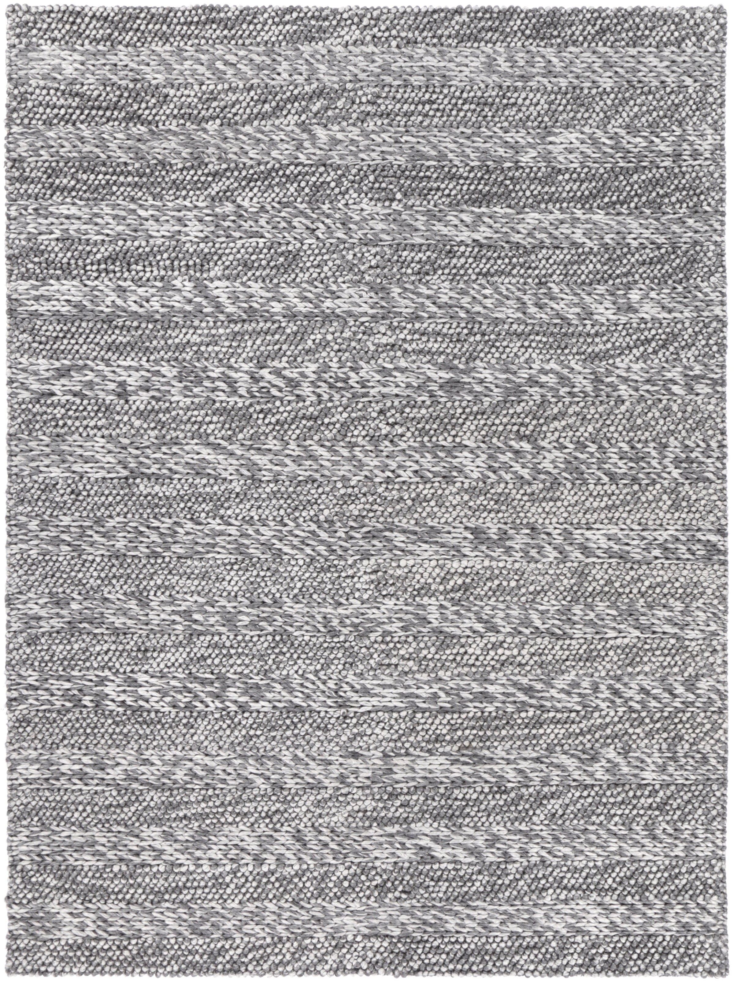Harlow Ringlets Charcoal Wool Blend Rug 160x230 V516-HARL160RINGCHAR