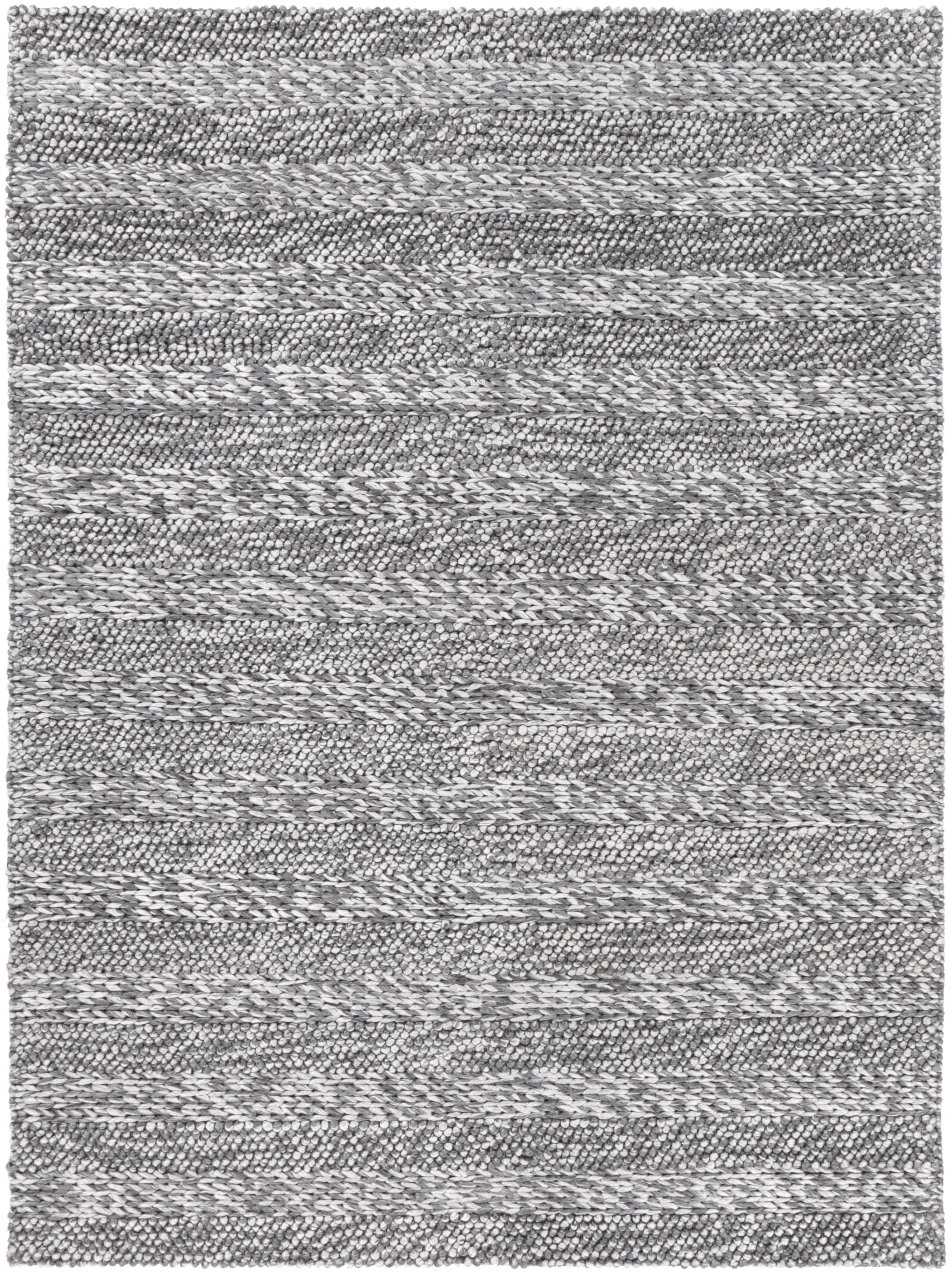 Harlow Ringlets Charcoal Wool Blend Rug 160x230 V516-HARL160RINGCHAR