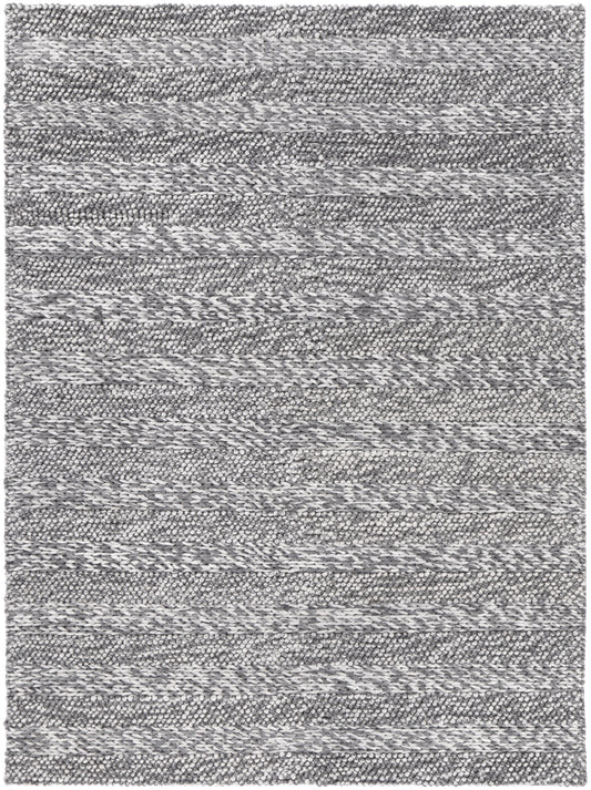 Harlow Ringlets Charcoal Wool Blend Rug 160x230 V516-HARL160RINGCHAR