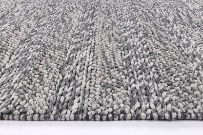 Harlow Ringlets Charcoal Wool Blend Rug 160x230 V516-HARL160RINGCHAR