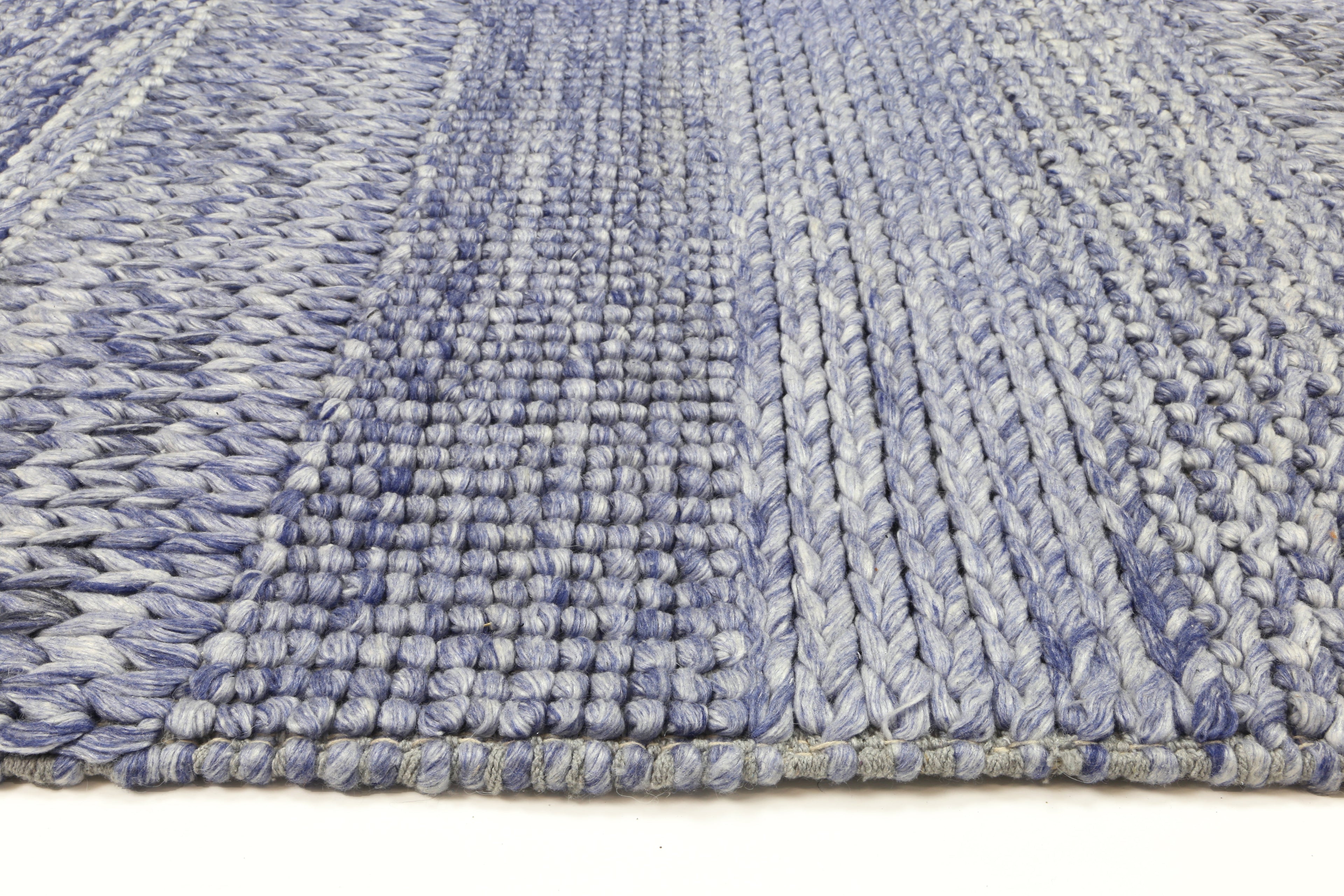 Harlow Grace Blue Wool Blend Rug 200x290