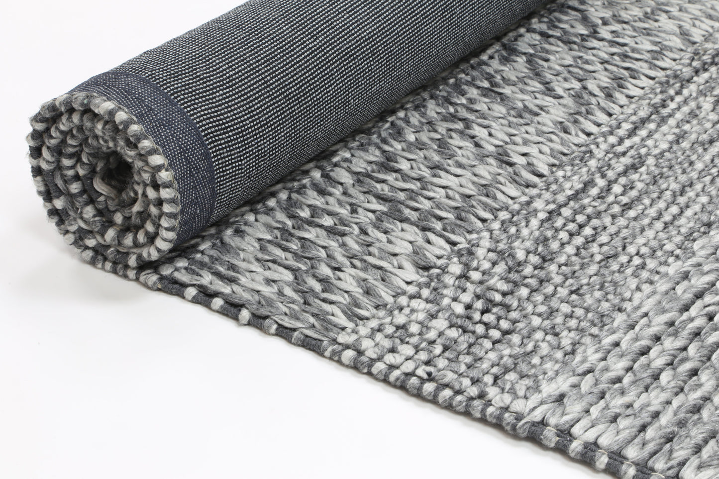 Harlow Grace Charcoal Wool Blend Rug 200x290 V516-HARL200GRACCHAR