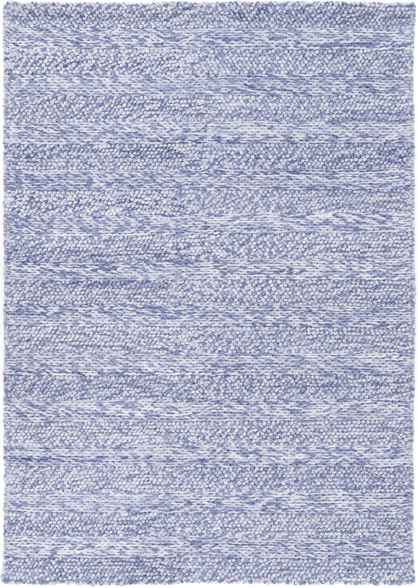Harlow Ringlets Blue Wool Blend Rug 200x290 V516-HARL200RINGBLUE