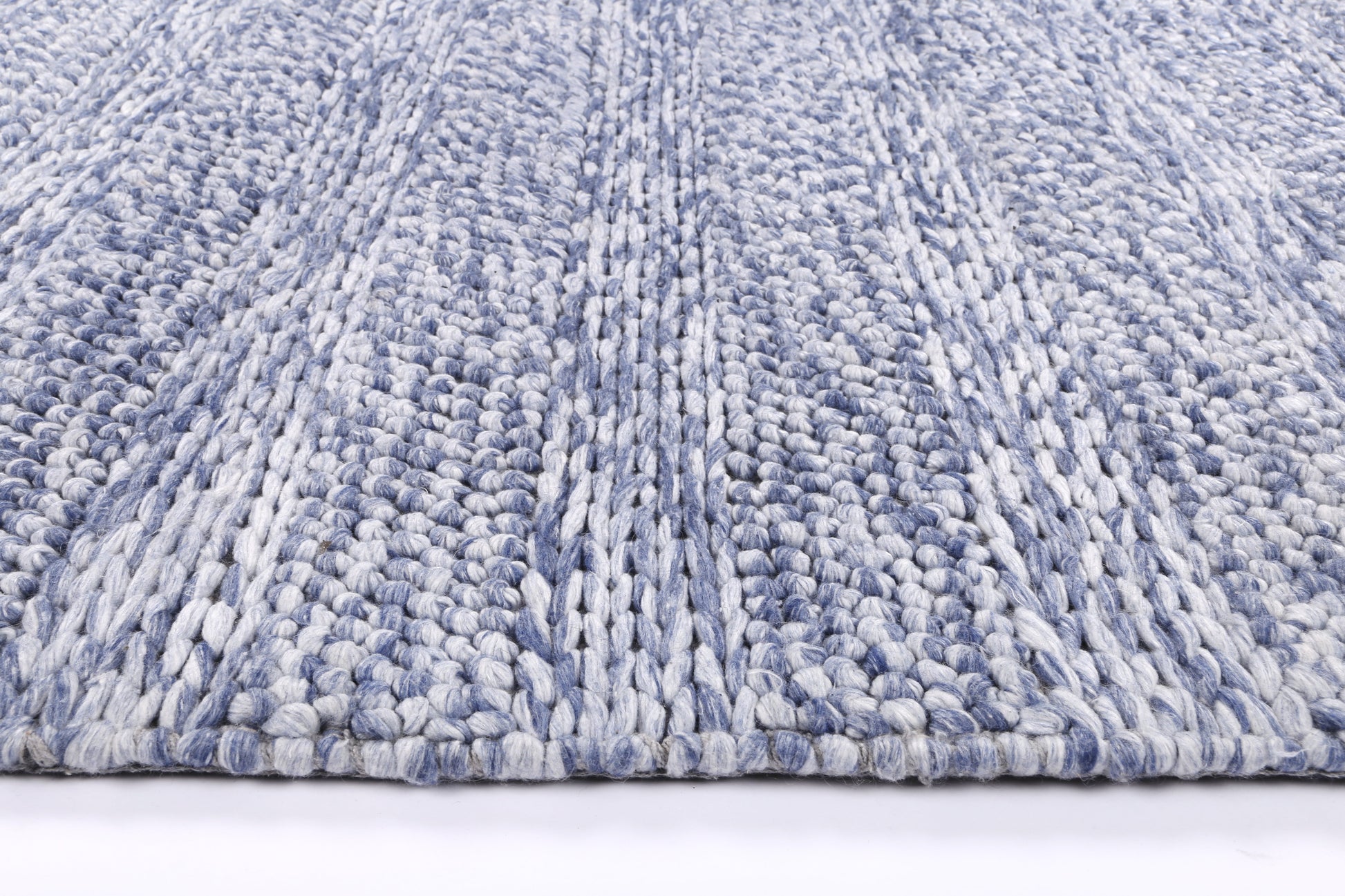Harlow Ringlets Blue Wool Blend Rug 200x290 V516-HARL200RINGBLUE