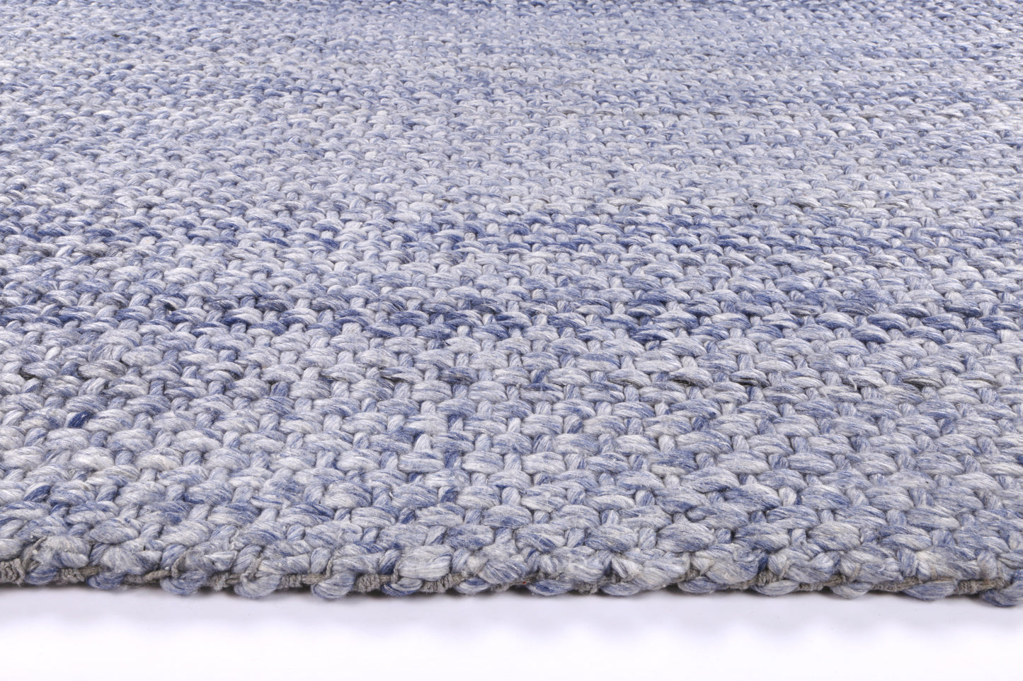 Harlow Chignon Blue Wool Blend Rug 240X330 V516-HARL240CHIGBLUE