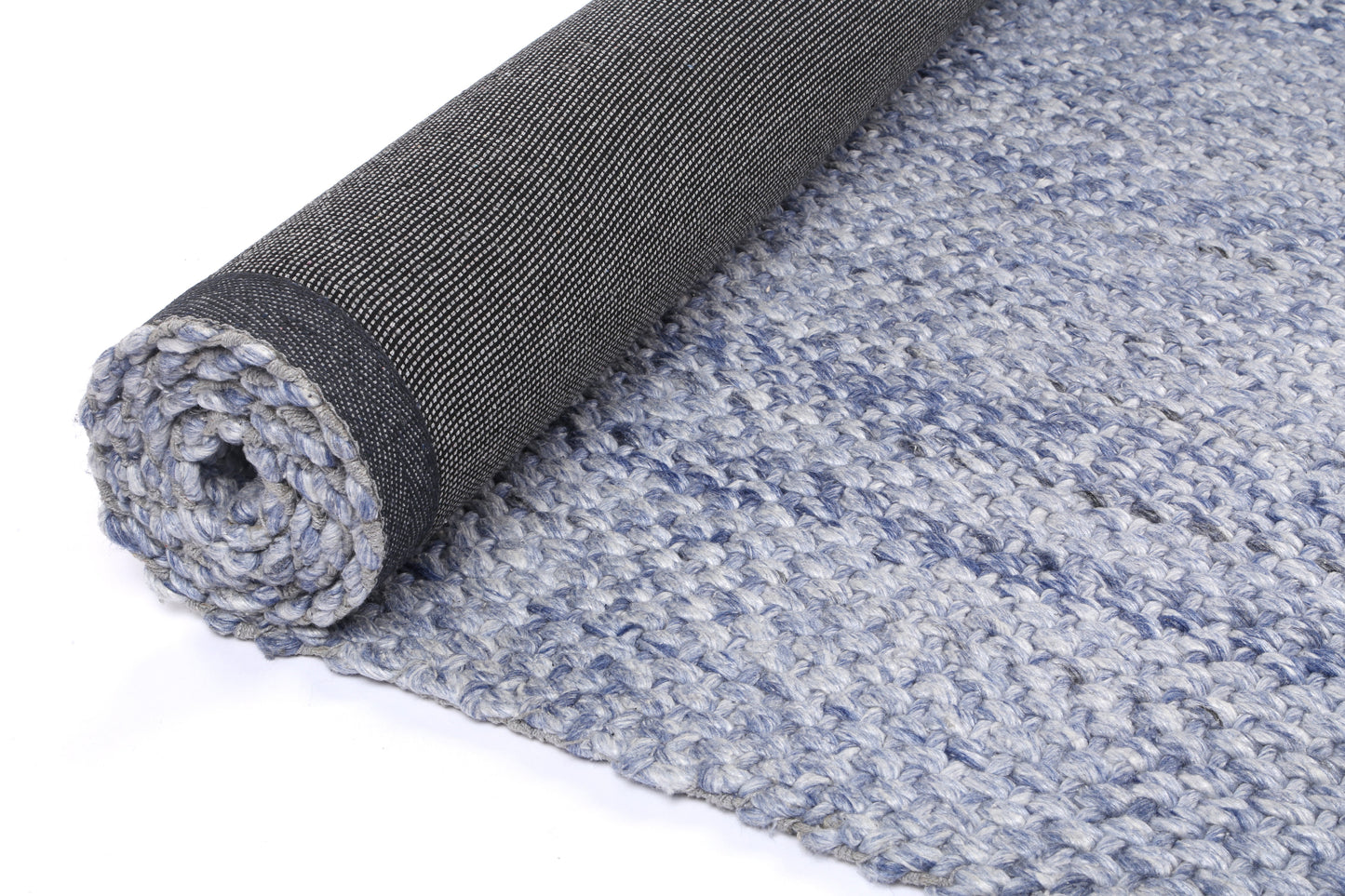 Harlow Chignon Blue Wool Blend Rug 240X330 V516-HARL240CHIGBLUE
