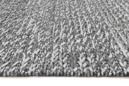 Harlow Cue Charcoal Wool Blend Rug 240x330 V516-HARL240CUECHAR