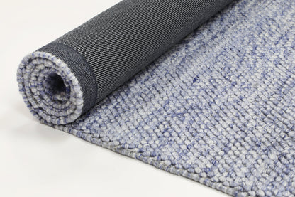 Harlow Loopy Blue Wool Blend Rug 240x330 V516-HARL240LOOPBLUE