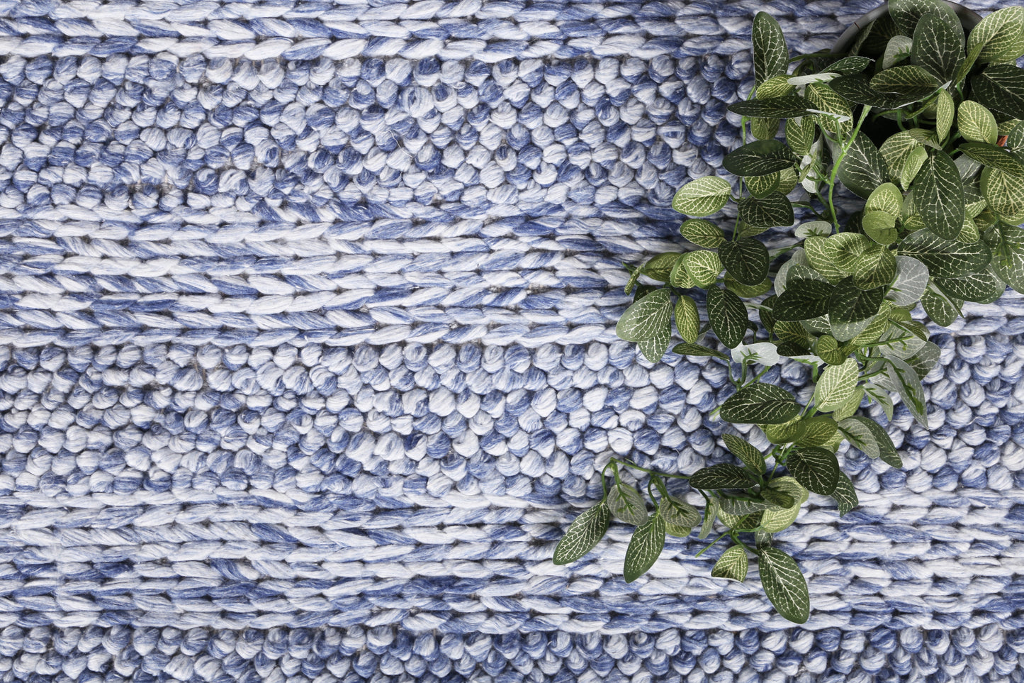 Harlow Ringlets Blue Wool Blend Rug 240x330 V516-HARL240RINGBLUE