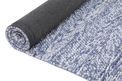 Harlow Ringlets Blue Wool Blend Rug 240x330 V516-HARL240RINGBLUE