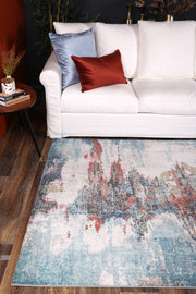 salsa-jorge-blue-terracotta-abstract-rug 160x230 V516-SALS16010