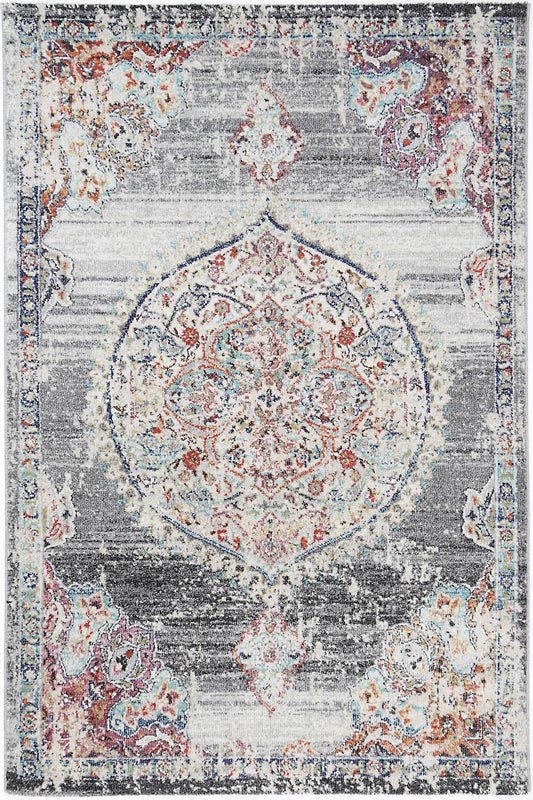 hollow-medalion-transitional-grey-rug 160x230 V516-SALS16020042095