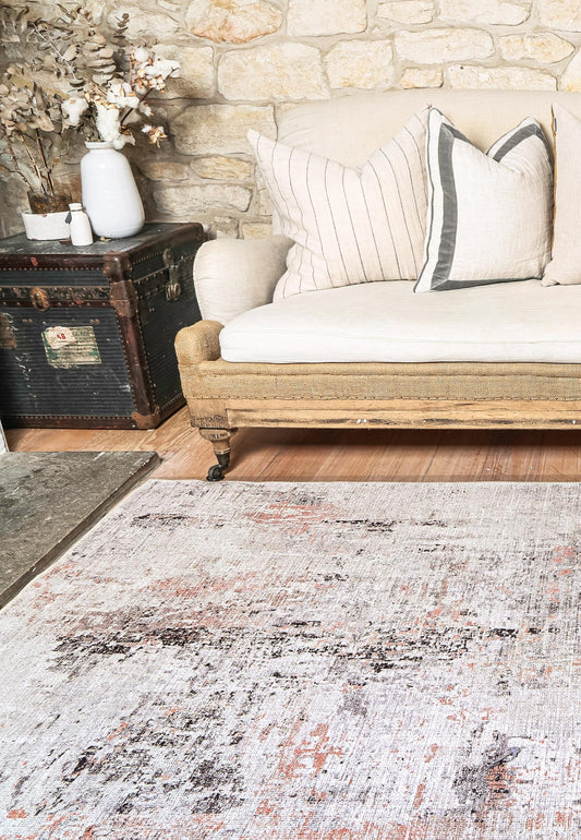 vintage-crown-charles-ivory-blush-distressed-vintage-rug 80x300 V516-VINT803152521