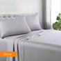 1200tc hotel quality cotton rich sheet set king single silver V517-1200CRSS-KSSIL