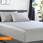400 thread count bamboo cotton 1 fitted sheet with 2 pillowcases mega queen silver V517-BCFS-MQSIL+BCSPC