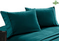400 thread count bamboo cotton twin pack pillowcase teal V517-BCSPC-TE
