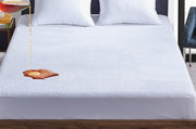 coral fleece waterproof fitted mattress protector queen V517-CFWPMP-Q