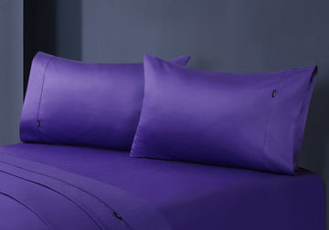 1000tc egyptian cotton pillowcase pair violet V517-CSPC1000-VI