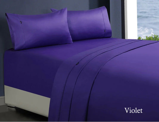 1000tc egyptian cotton sheet set 1 mega king violet V517-CSS1000-MKVI