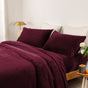 thermal microplush sheet set king single aubergine V517-MPSSS-KS-AUB