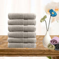 6 piece ultra light cotton face washers in beige V517-STFW6-BE
