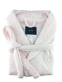 small medium egyptian cotton terry toweling bathrobe baby pink V517-TBR-BP