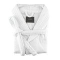Large /X large egyptian cotton terry toweling bathrobe white V517-TBR-LW