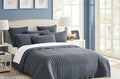7 piece vintage stone wash comforter set queen charcoal V517-VSC7-QCHA