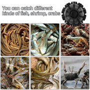 10Hole Eel Fishing Trap Cage Loach Fish Shrimp Net Folding Portable Catch Basket V528-10-HOLE-FISHING-CAGE-197725