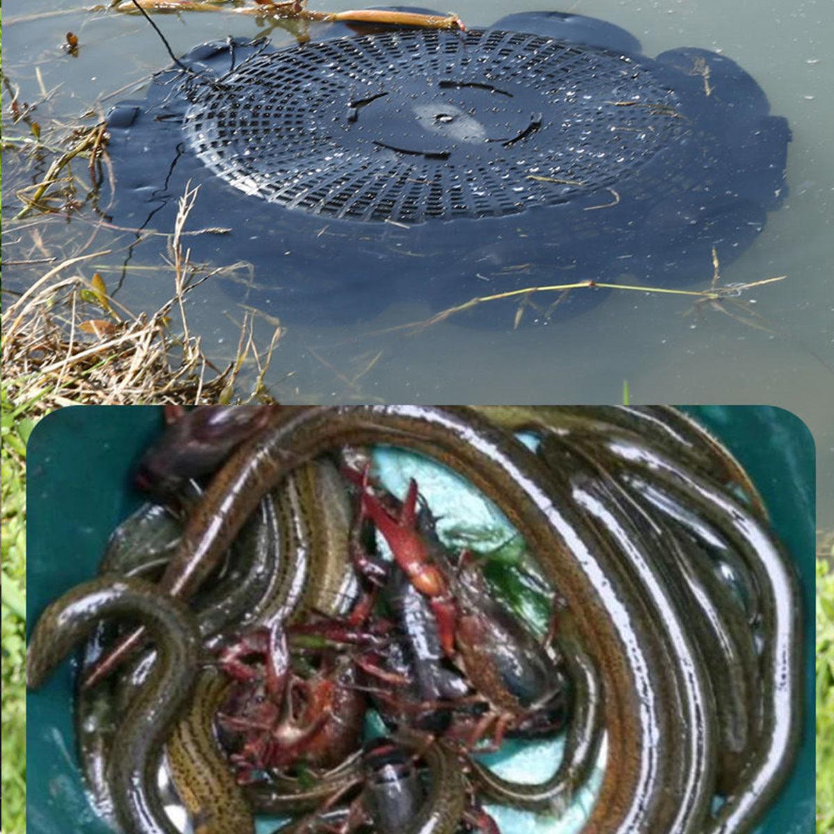 10Hole Eel Fishing Trap Cage Loach Fish Shrimp Net Folding Portable Catch Basket V528-10-HOLE-FISHING-CAGE-197725