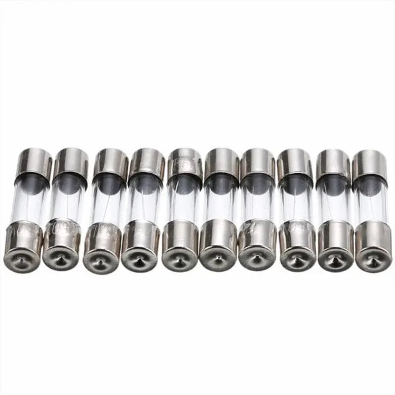 100Pcs Fast-Blow Glass Tube Fuses 5 x 20mm Quick Blow Assortment Kit V528-100PCSGLASSFUSE-299787