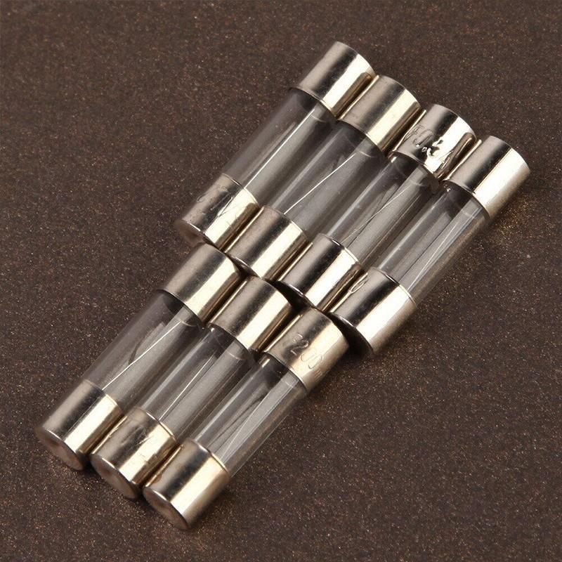 100Pcs Fast-Blow Glass Tube Fuses 5 x 20mm Quick Blow Assortment Kit V528-100PCSGLASSFUSE-299787