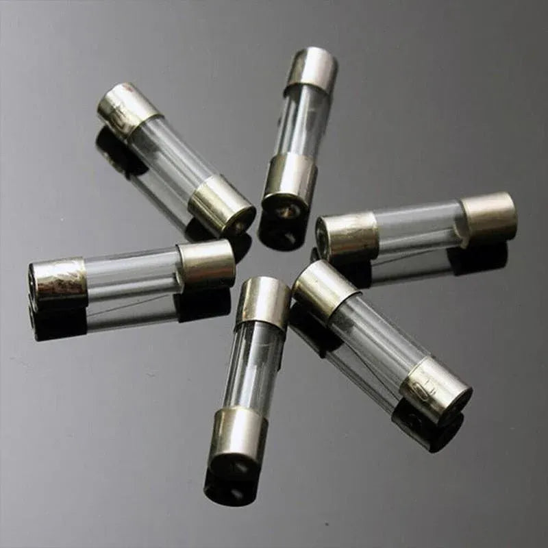 100Pcs Fast-Blow Glass Tube Fuses 5 x 20mm Quick Blow Assortment Kit V528-100PCSGLASSFUSE-299787