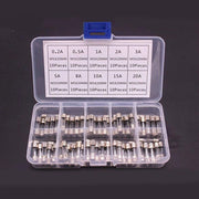 100Pcs Fast-Blow Glass Tube Fuses 5 x 20mm Quick Blow Assortment Kit V528-100PCSGLASSFUSE-299787