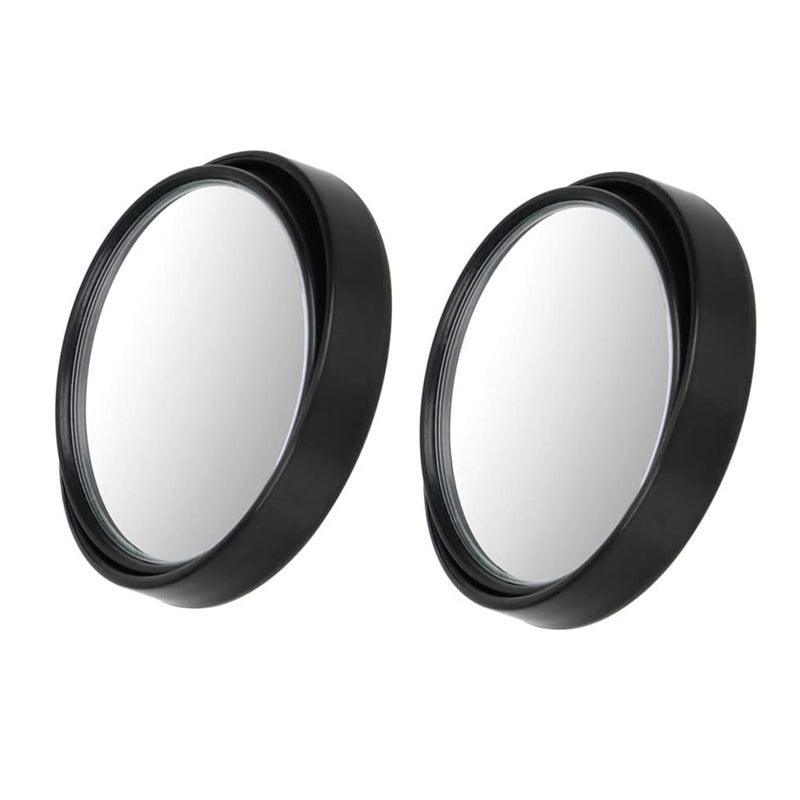 2X Blind Spot Car Mirror 360 Wide Angle Adjustable Rear Side View Convex Black V528-10A2BLACK98267