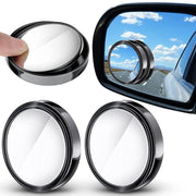 2X Blind Spot Car Mirror 360 Wide Angle Adjustable Rear Side View Convex Black V528-10A2BLACK98267