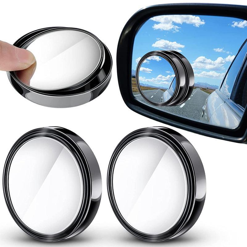 2X Blind Spot Car Mirror 360 Wide Angle Adjustable Rear Side View Convex Black V528-10A2BLACK98267