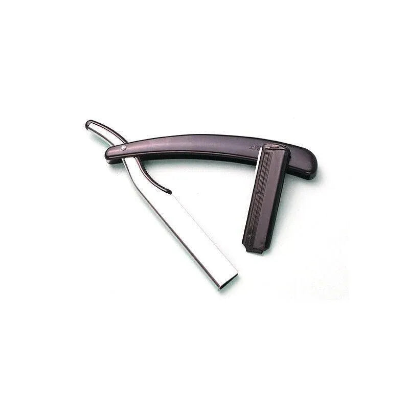 Old Shaver Razor Eyebrow Knife Folding Manual Shaver Holder Home Salon Tool Au - 10PCS Blades V528-10BLADES-295348