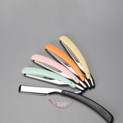 Old Shaver Razor Eyebrow Knife Folding Manual Shaver Holder Home Salon Tool Au - 10PCS Blades V528-10BLADES-295348