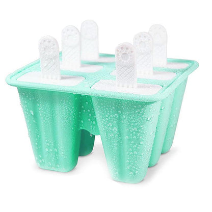 Silicone Ice Cream Mould Block Frozen Molds Icy Pole Jelly Popsicle - Green-10Grid V528-10GRID-GREEN-253777