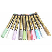 10Pcs/Set Waterproof Paint Pens for Art on Metal Glass & Rock V528-10PCS-SET-32110