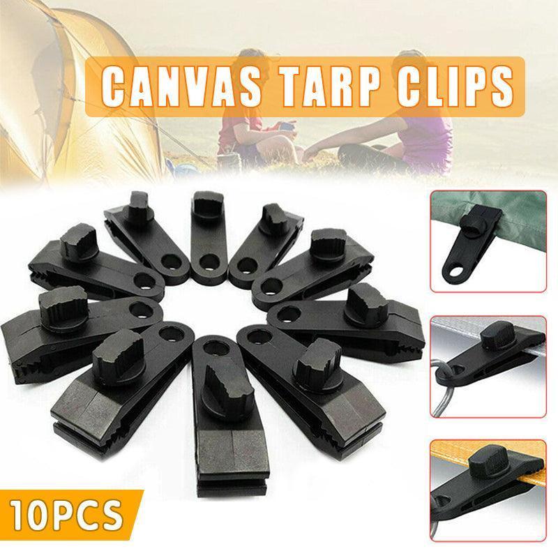 10Pcs Heavy-Duty Awning Tarp Tent Clips for Camping Survival V528-10PCS-TENTCLIP-467622