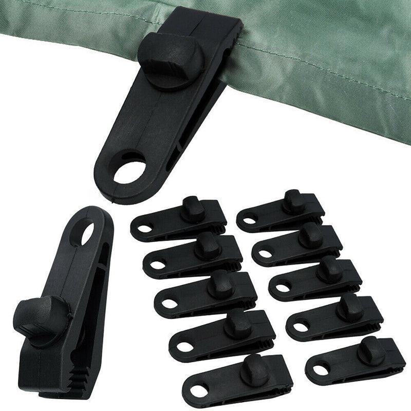 10Pcs Heavy-Duty Awning Tarp Tent Clips for Camping Survival V528-10PCS-TENTCLIP-467622
