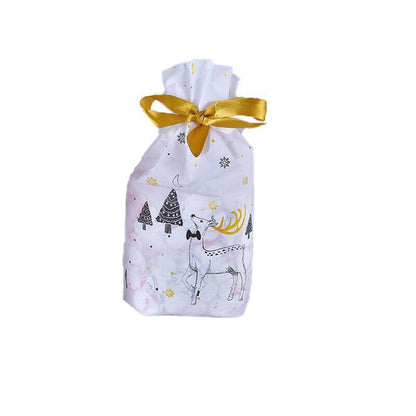 10pcs Christmas Candy Bags Gift Treat Drawstring Pouches Biscuit Cookie Packaging - 10Pcs Bag-Merry Christmas V528-10PCSBAG-MERRYCHRISTMAS-121561